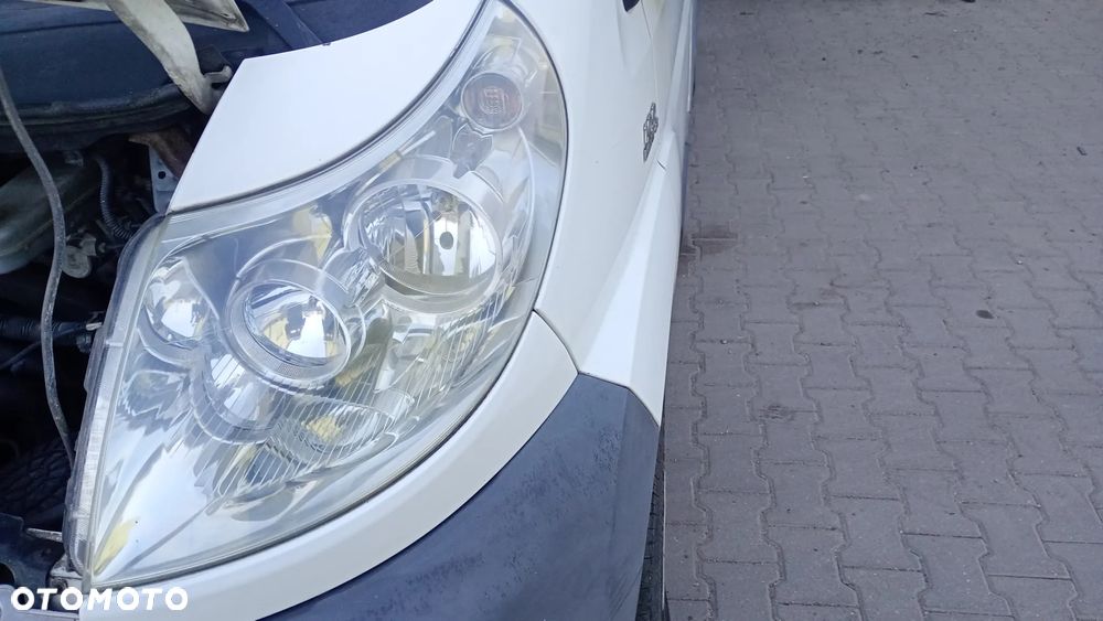 F.V Fiat Ducato III komplet chłodnic Maska biała PEUGEOT BOXER Pas przedni Wzmocnienie czołowe CITROEN JUMPER kompletny przód błotnik przedni biały lewy prawy - 4