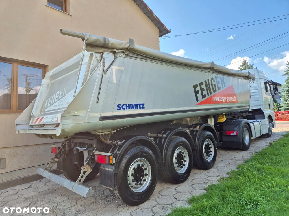Schmitz Cargobull Waga: 5163kg SKI 24 SL 7.2 / z Niemiec / Podnoszona oś / Aluminiowa wywrotka / KOMPLET Z MAN TGX 470 - 37
