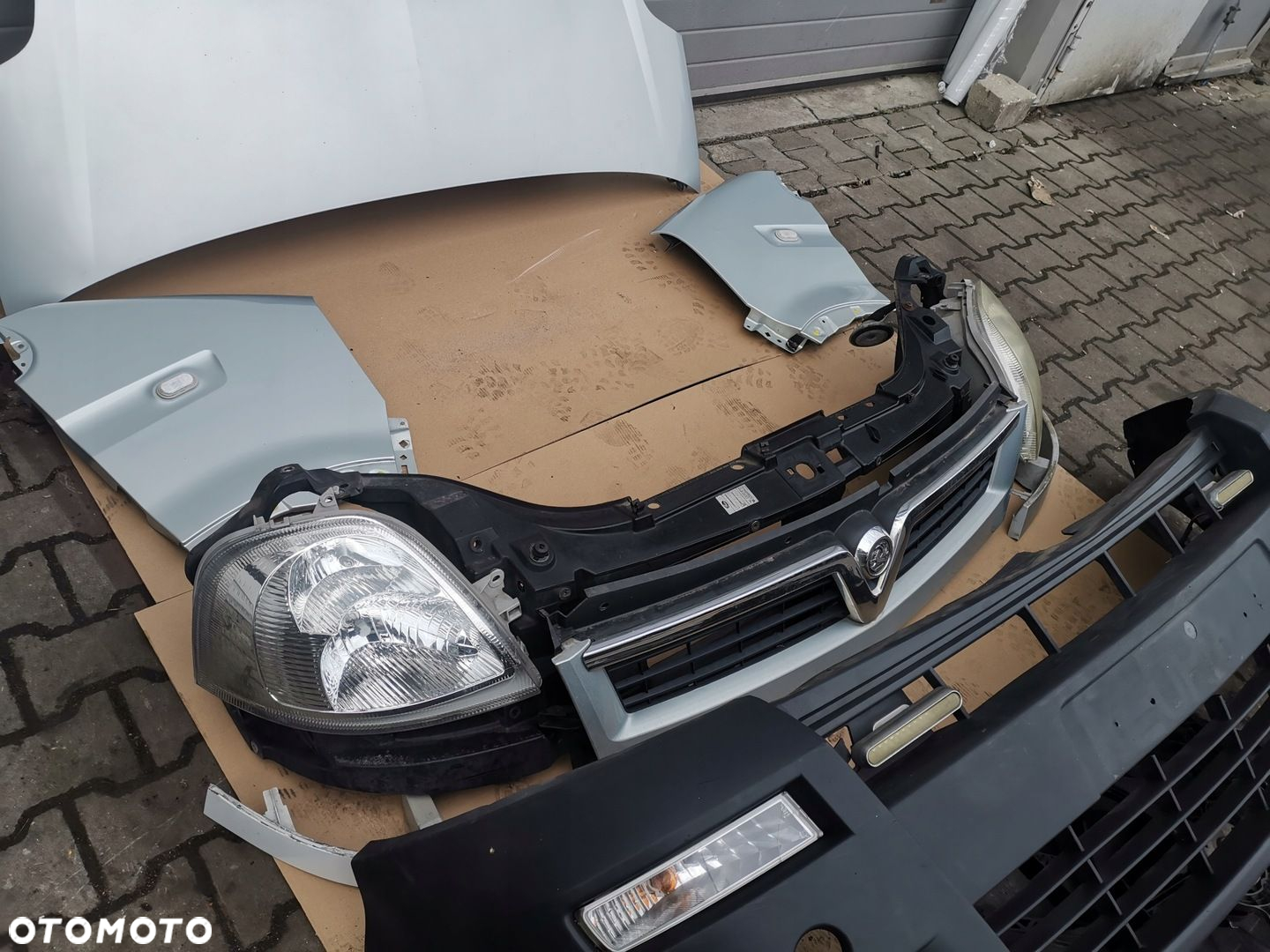 Przód Kompletny Opel Movano 2003- Maska Zderzak Lampy Chłodnice Błotnik - 5