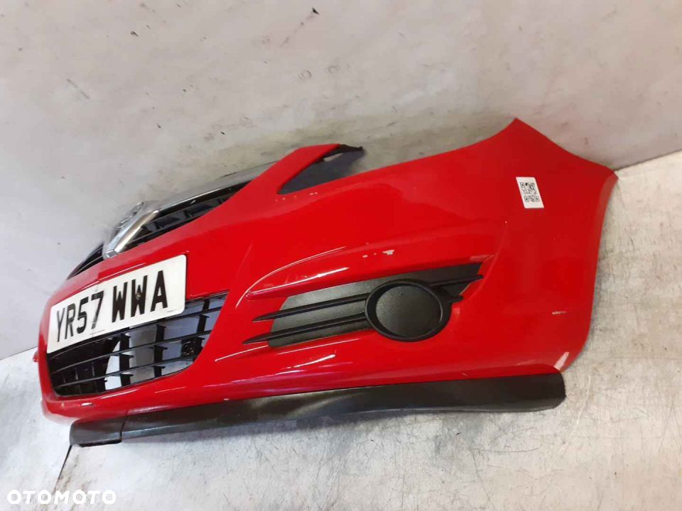 ^ ZDERZAK PRZÓD PRZEDNI DO OPEL CORSA D Z547 CZERWONY - 3