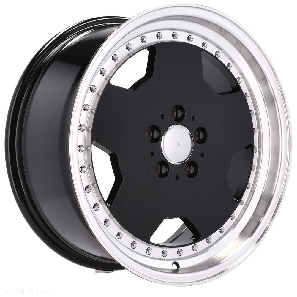 4x Felgi 17 m.in. do MERCEDES W124 W126 SEC SEL 190 W201 W202 W140 Rant Czarne - B5852 (BY1781) - 8