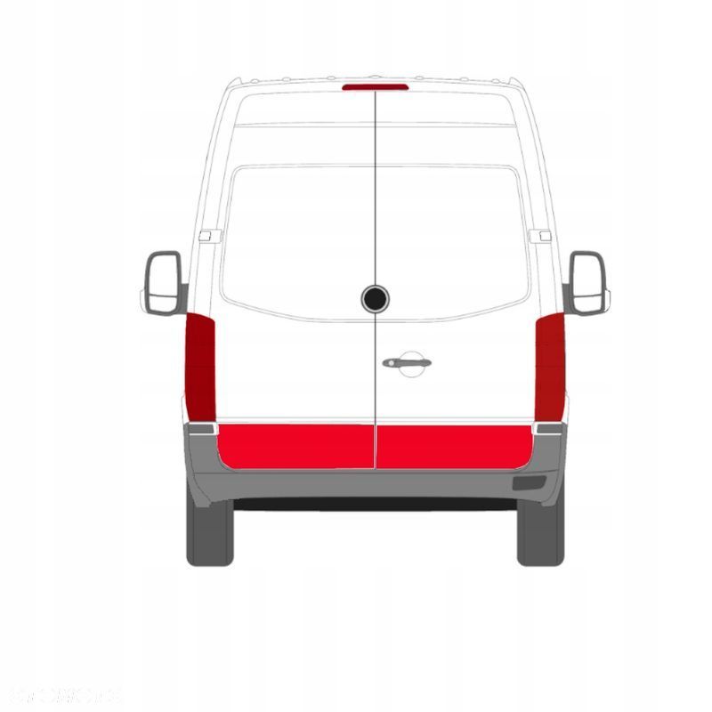 Reperaturki drzwi + korytka MB Sprinter 906 / VW Crafter 06 - 18 Zestaw ! - 5