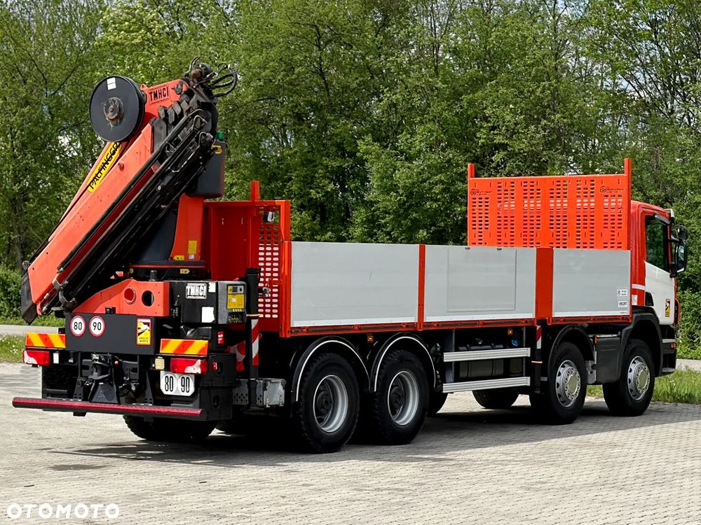 Scania P 410 * SKRZYNIA 7,30m * PALFINGER PK 34002 - SH F + PILOT * 8x4 - 7