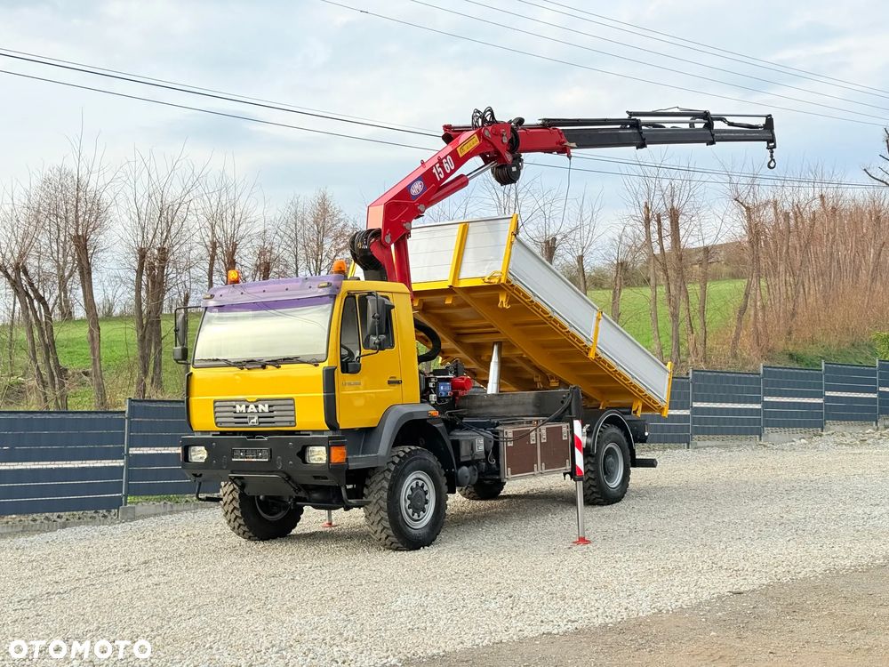 MAN * MAN LE 18.280 * HDS HMF 1560 * Kiper Wywrotka * 4x4 * Sprowadzony * Energetyka * - 1
