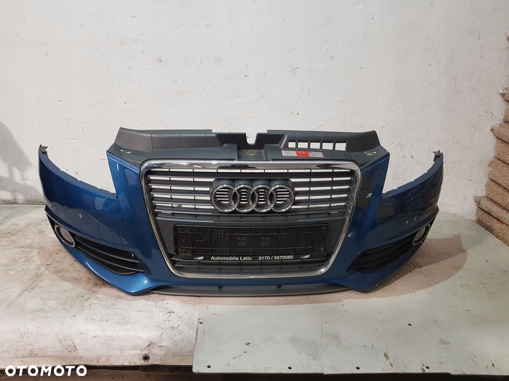 zderzak przód przedni audi a3 8p ii lift 08 rok s-line lx5v kompletny - 1