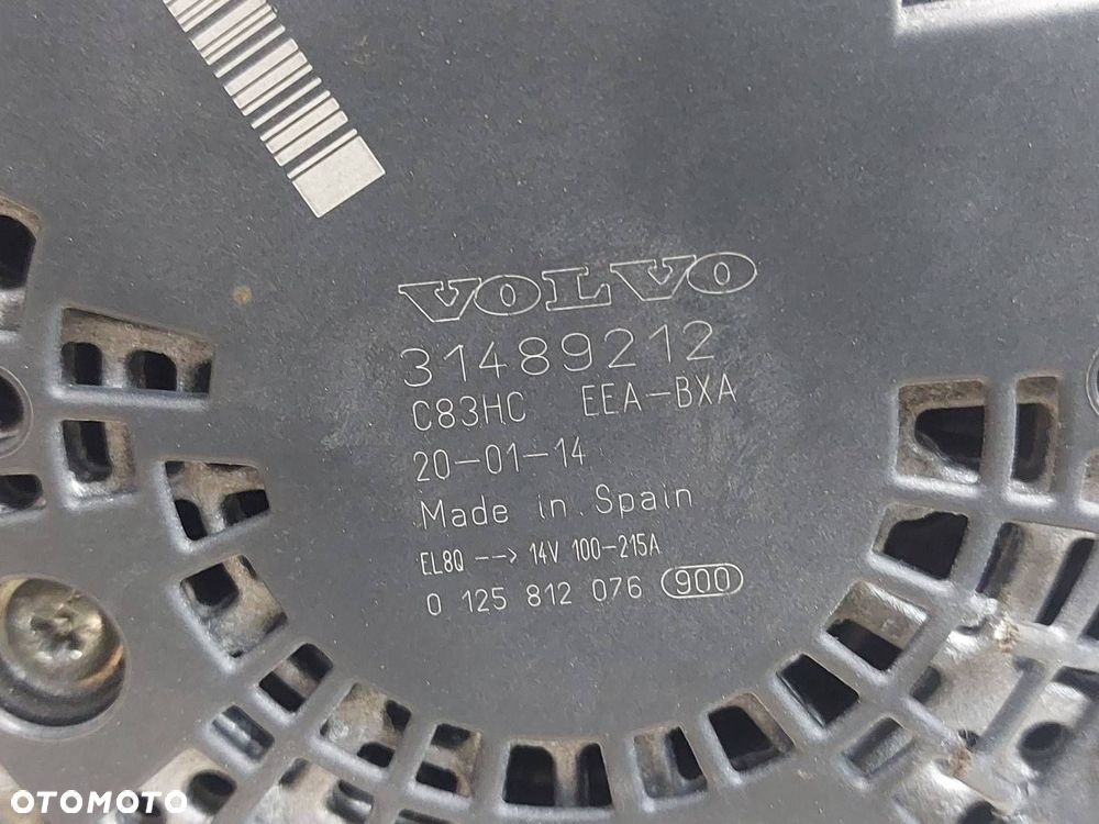 ALTERNATOR VOLVO V70 III 2.0 T5 31489212 ID: 237592 - 5