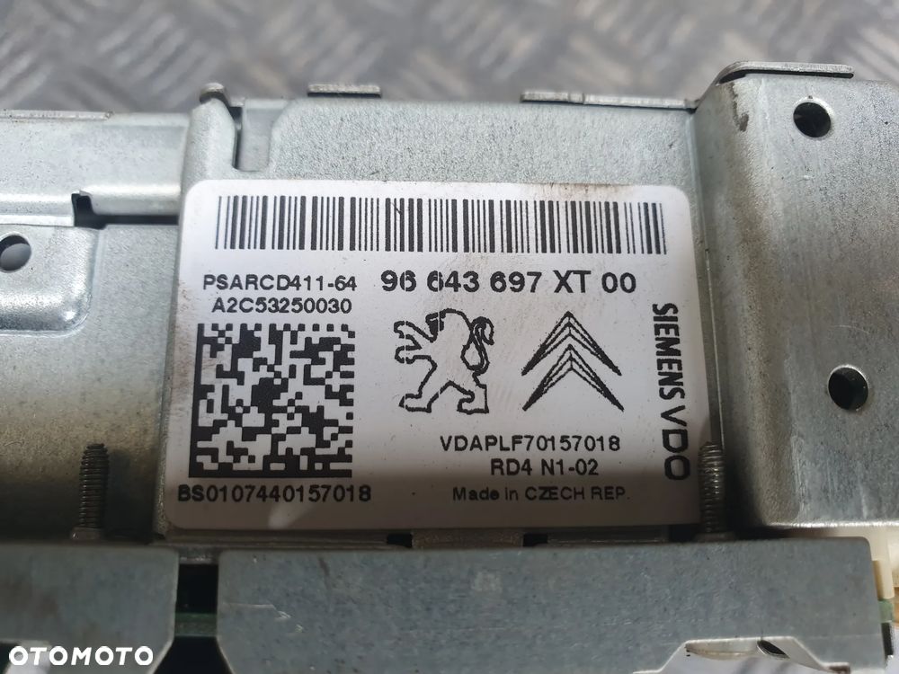 PEUGEOT 207 EXPERT CITROEN C2 JUMPY RADIOODTWARZACZ RADIO FABRYCZNE RD4N1-02 96643697XT FIAT SCUDO - 9