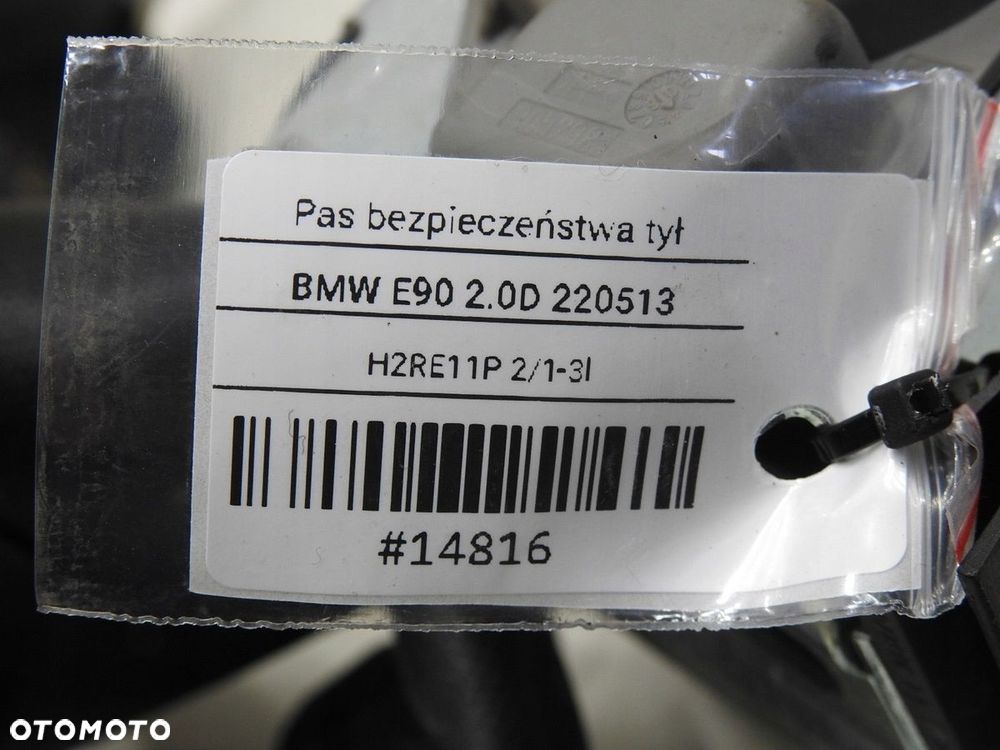 PAS PASY BEZPIECZEŃSTWA TYŁ BMW 3 E90 - 7