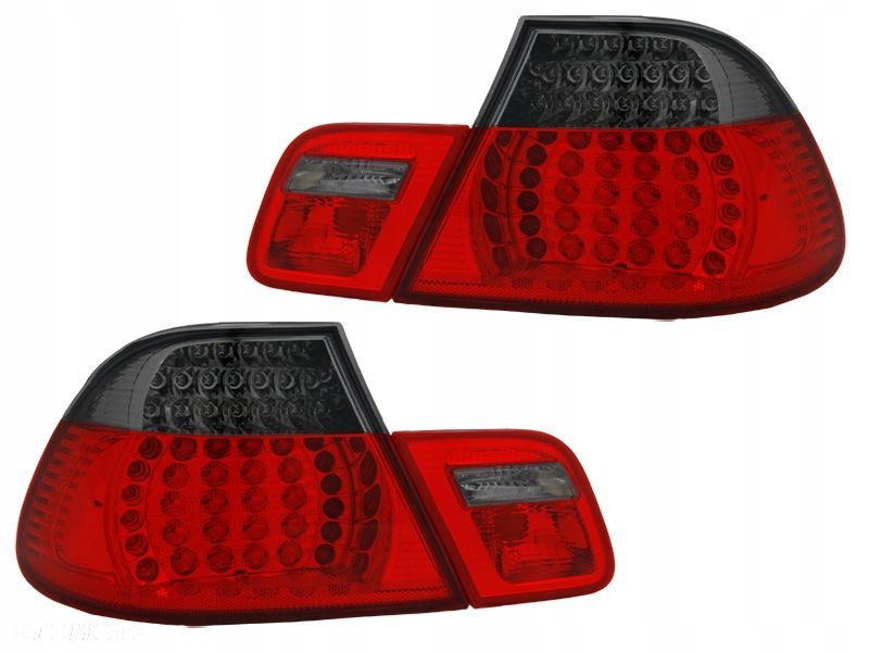 Lampy tyl kpl LED Diodny Red Smoke Tuning Bmw 3 e46 Coupe Lift LCI 2003-05 - 1