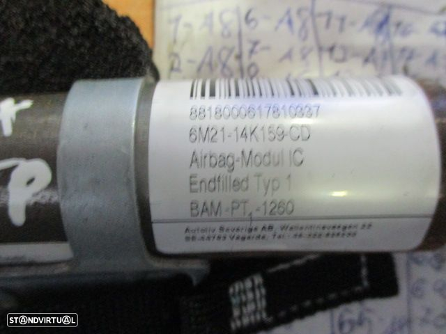 Airbag Cortina 6M2114K159CD FORD S MAX 2006 DRT FORD S MAX 2006 2.0TDCI 140CV 5P CINZA DRT - 3