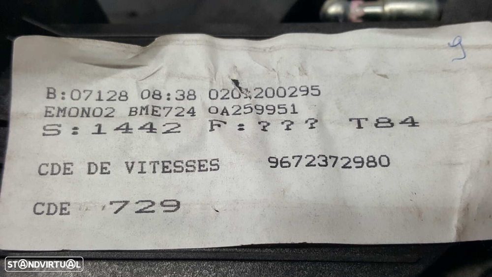 ALAVANCA DE VELOCIDADES PEUGEOT 3008 SPORT PACK - 6