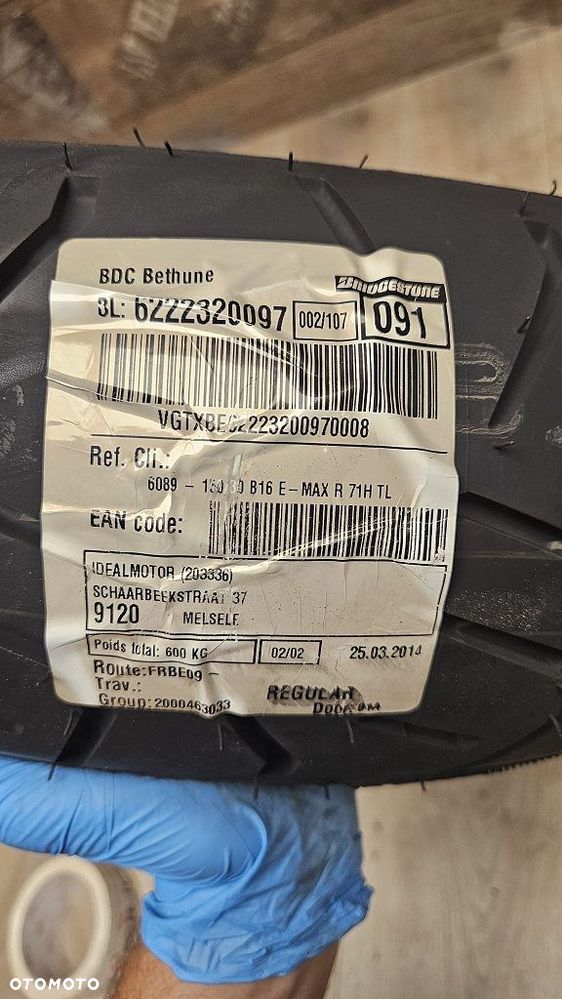 Opona motocyklowa Bridgestone Exedra Max 150/80B16 M/C 71H - 7