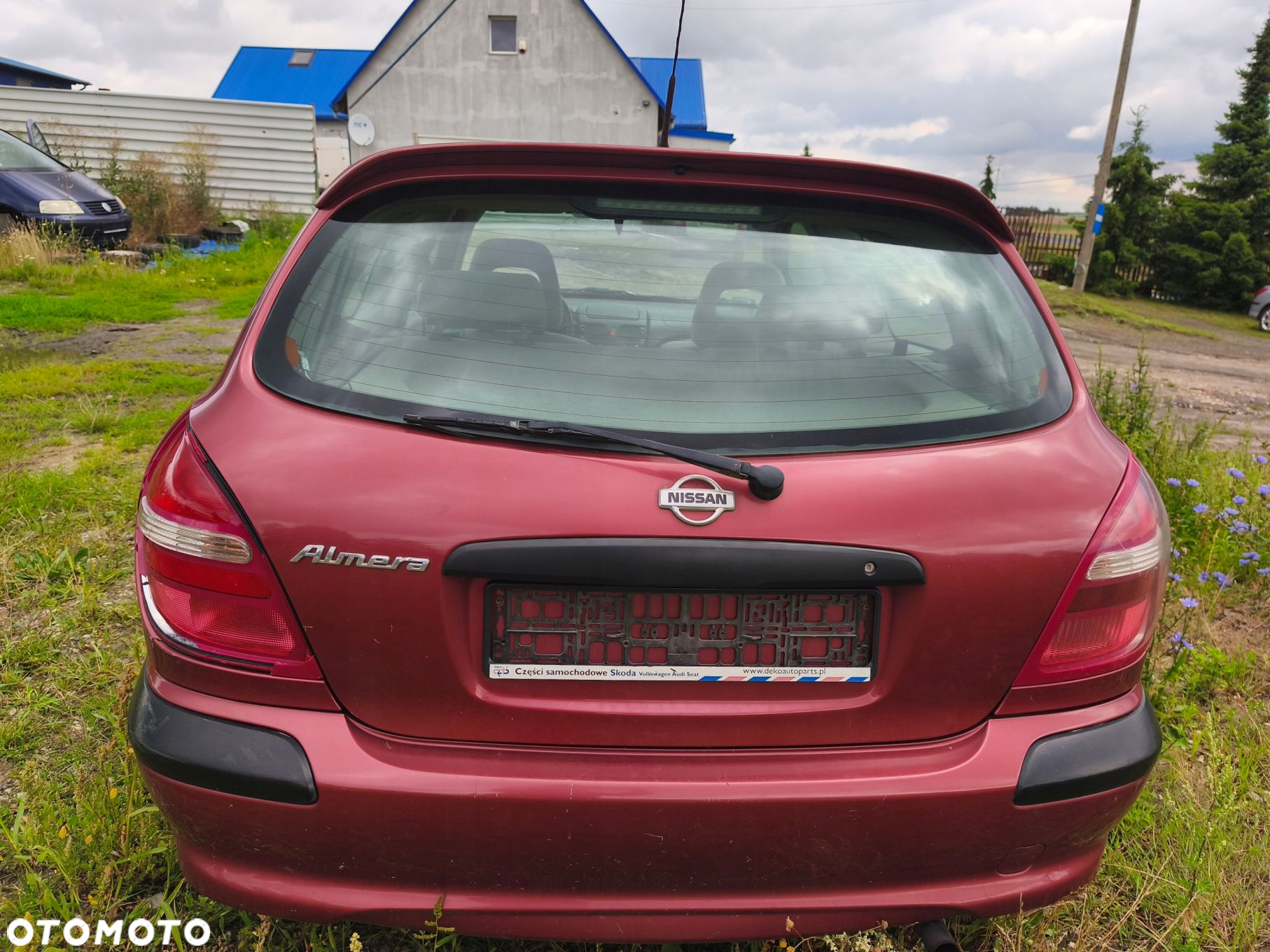 ALMERA N16 00-02 KLAPA BAGAŻNIKA SZYBA TYŁ GOŁA HB 3D AV3 - 2