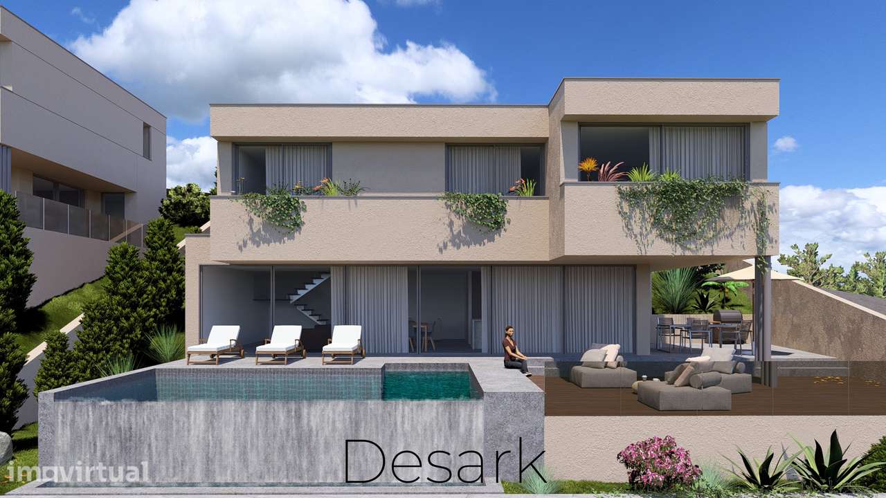 Terreno com Projeto Aprovado T3 |  Vistas para a Póvoa de Lanhoso - Grande imagem: 3/11