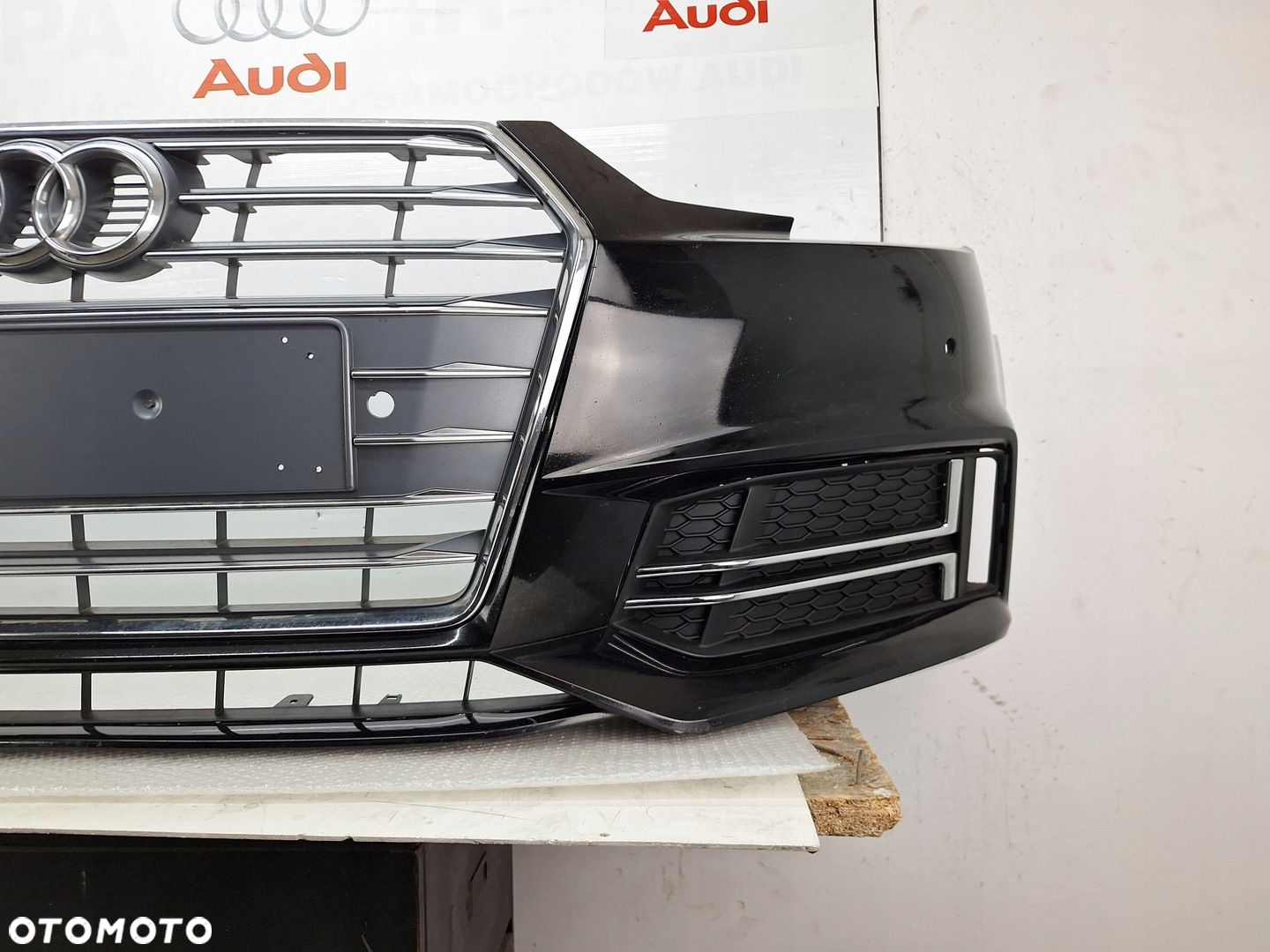 ZDERZAK AUDI S4 A4 S-LINE B9 8W 2017-2019 GRILL ATRAPA PRZED LIFTEM OE ASO - 4