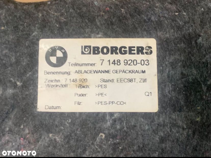 7148920 tapicerka schowek bagażnika bmw 3 e90 e91 e92 x6 e71 - 3