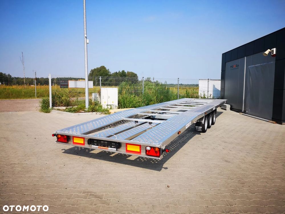 MAZZO DOSTAWA! Laweta aluminiowa 850x204 Masa własna TYLKO 670kg! DMC 3500kg, trzyosiowa, przyczepa na 2 samochody - 4