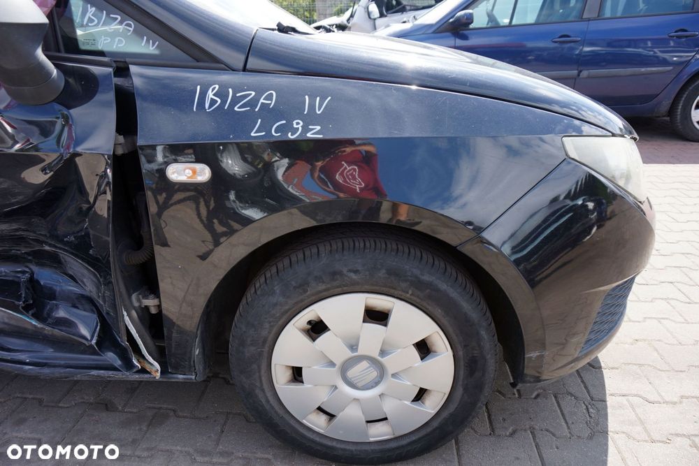 MASKA ZDERZAK BŁOTNIKI LAMPY IBIZA IV 6J LC9Z  SEAT 2008-2012 CZARNY PRZÓD KOMPLETNY - 25