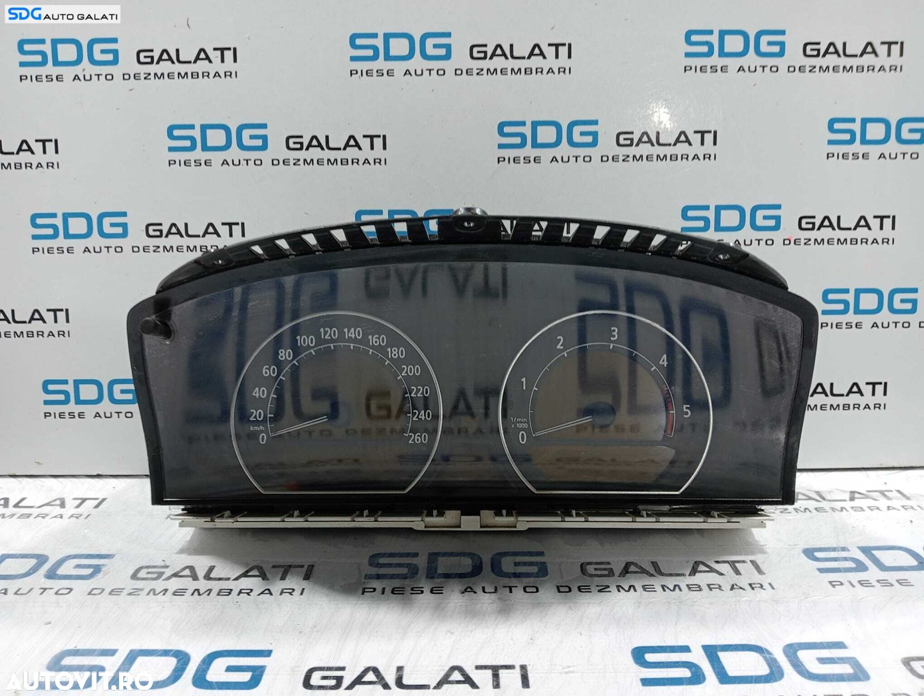 Ceas Ceasuri Cluster Instrumente Bord Volan Stanga KM BMW Seria 7 E65 E66 730 3.0 D FL Facelift 2001 - 2008 Cod 62.11 6956632 [L4786] - 1