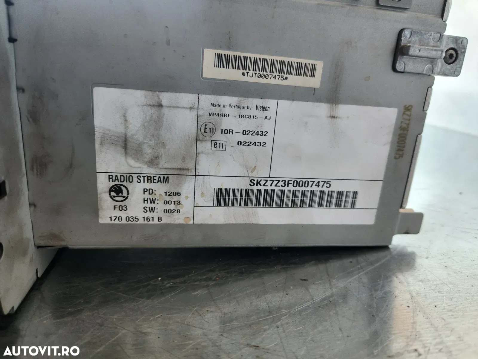Radio Cd Cd Player Skoda Octavia 2 II Cod 1ZB - 6
