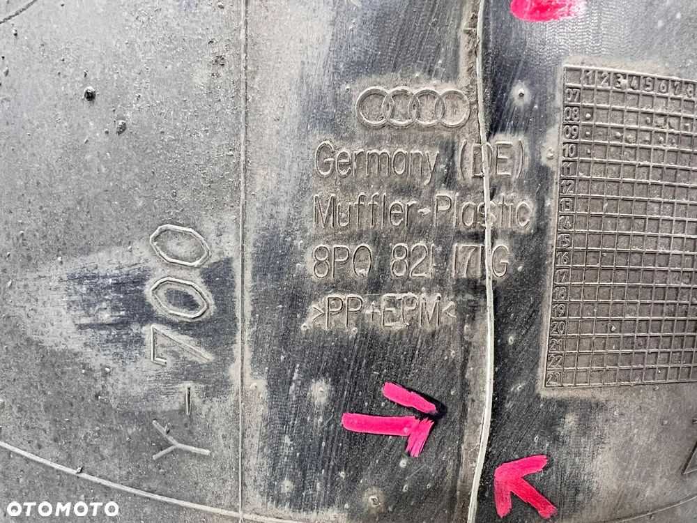 NADKOLE PLASTIKOWE LEWY PRZÓD AUDI A3 8P 8P0821171G 10/26 - 10