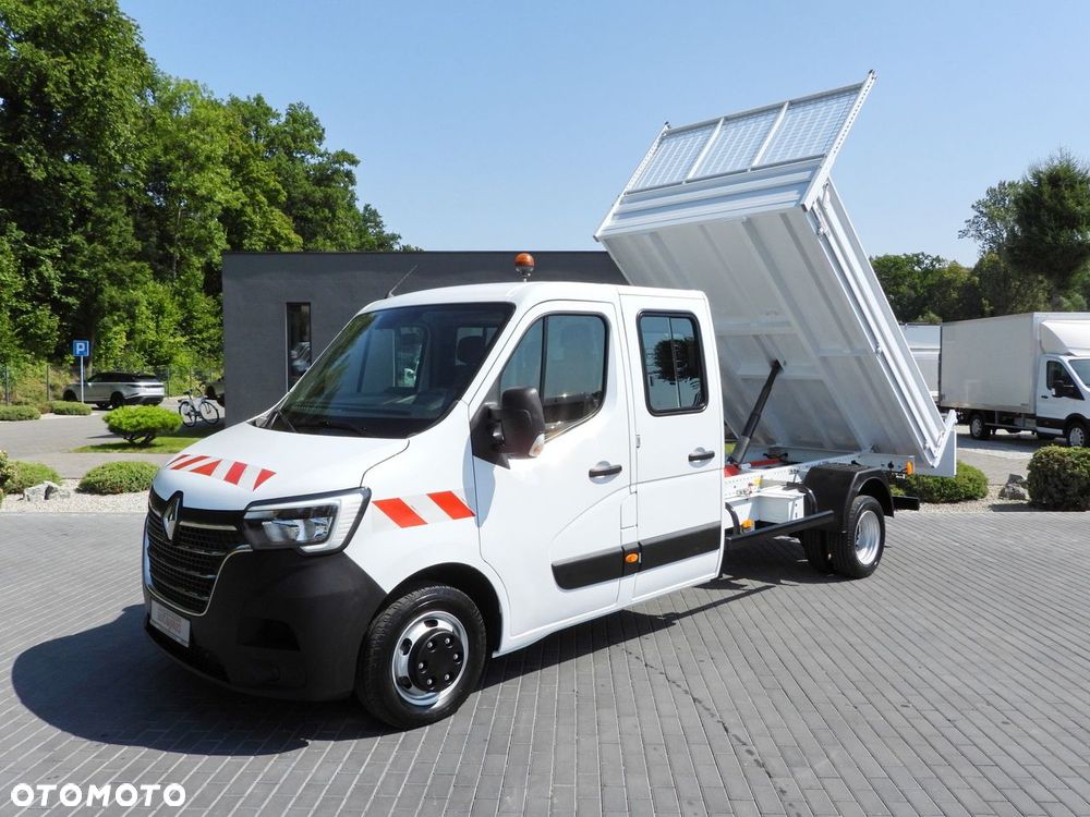 Renault MASTER WYWROTKA PODWÓJNA KABINA DOKA 6 MIEJSC TEMPOMAT LEDY BLIŹNIACZE KOŁA KLIMATYZACJA  130KM - 18