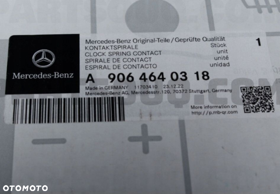 CZUJNIK KĄTA SKRĘTU TAŚMA MERCEDES SPRINTER W906 - 2