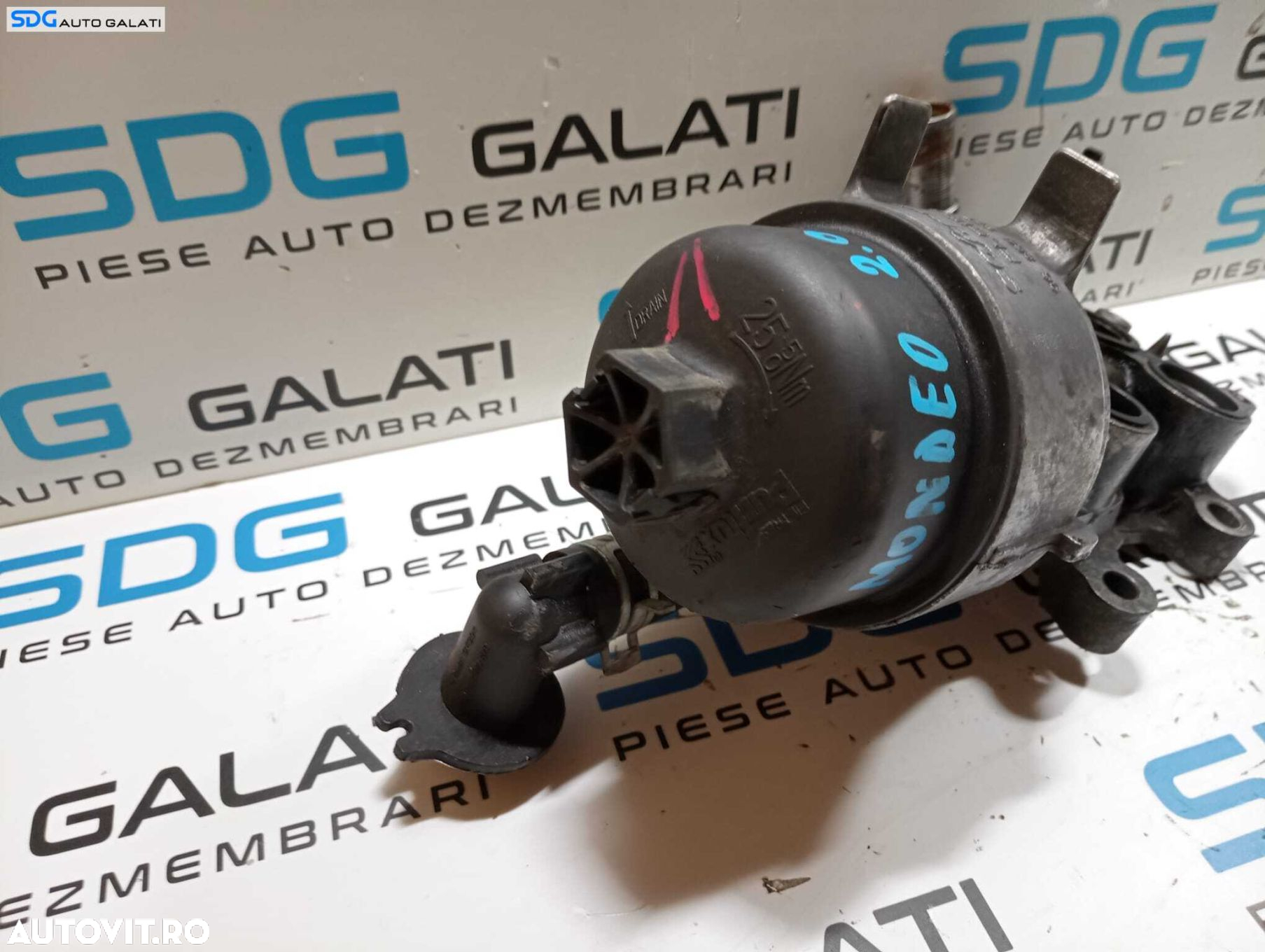 Suport Corp Carcasa Filtru Termoflot Ulei Citroen C4 2.0 HDI 2004 - 2013 Cod 9685997780 [M7734] - 6