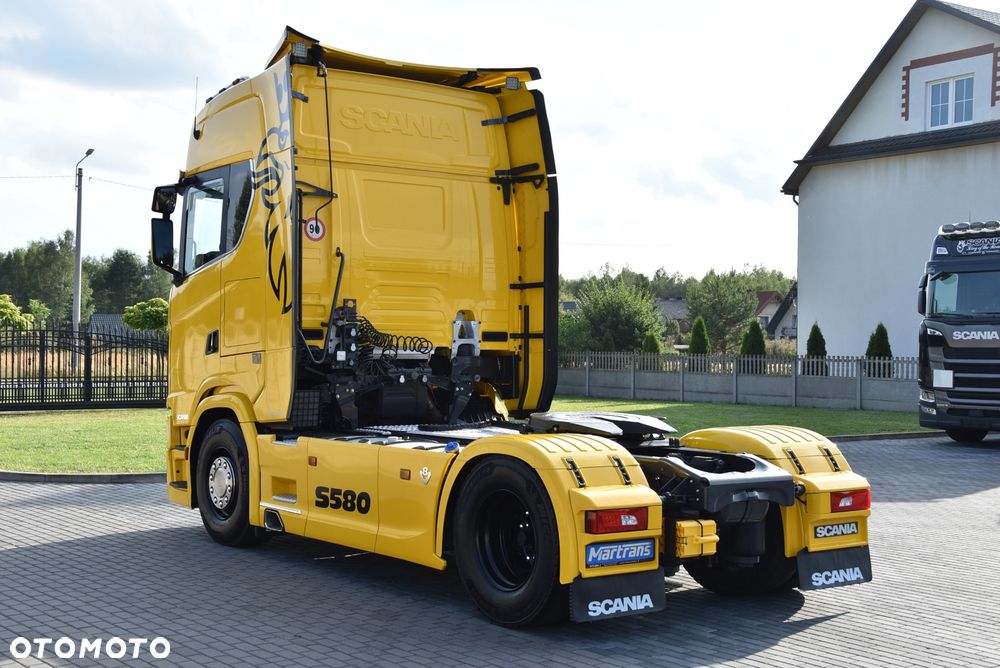 Scania S580 V8 !  / FULL OPCJA / CAŁA NA PODUSZKACH  / SKÓRA / FULL LED / HYDRAULIKA  / KLIMA POSTOJOWA  / FULL LED / STANDARD / RETARDER / FULL SERWIS ASO SCANIA ! Jak nowa ! ! - 12