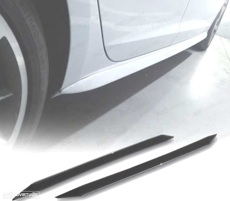 EXTENSÕES EMBALADEIRAS AUDI A4 B6 8E LOOK S LINE PRETO BRILHANTE - 1