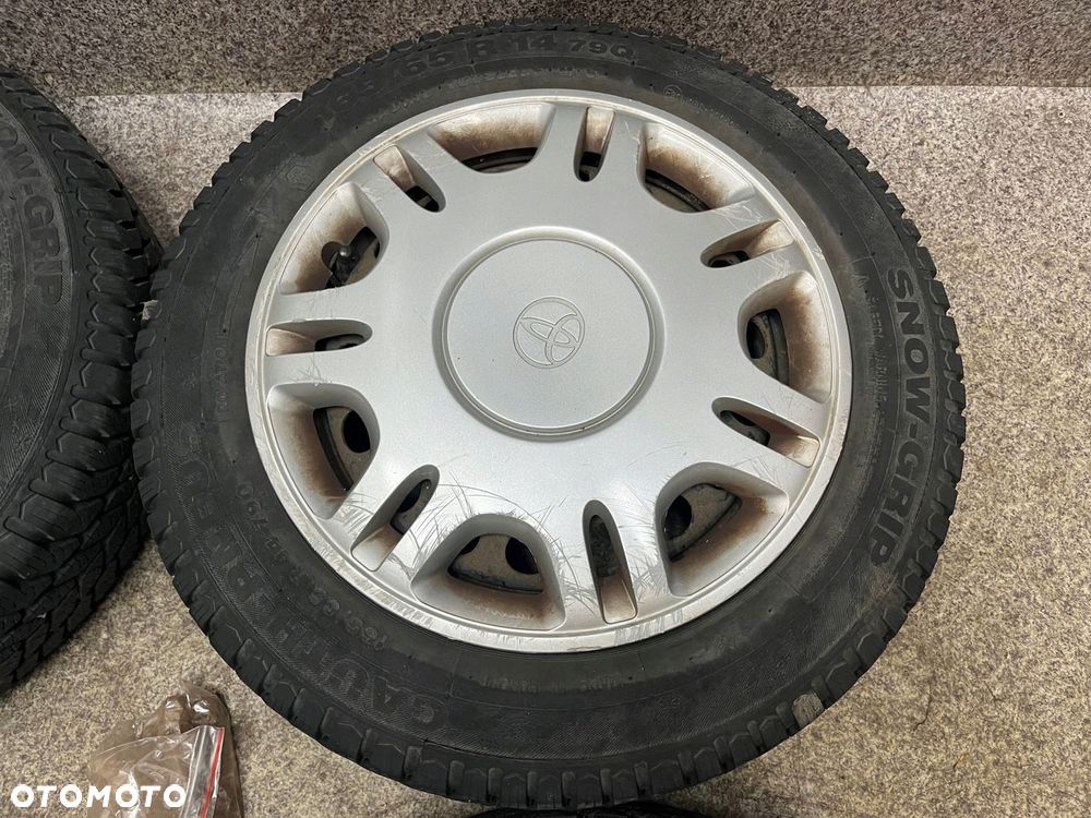 Kola felgi opony ZIMA kolpaki nakretki R14 4x100 5.5J ET49 Toyota Yaris I - 4