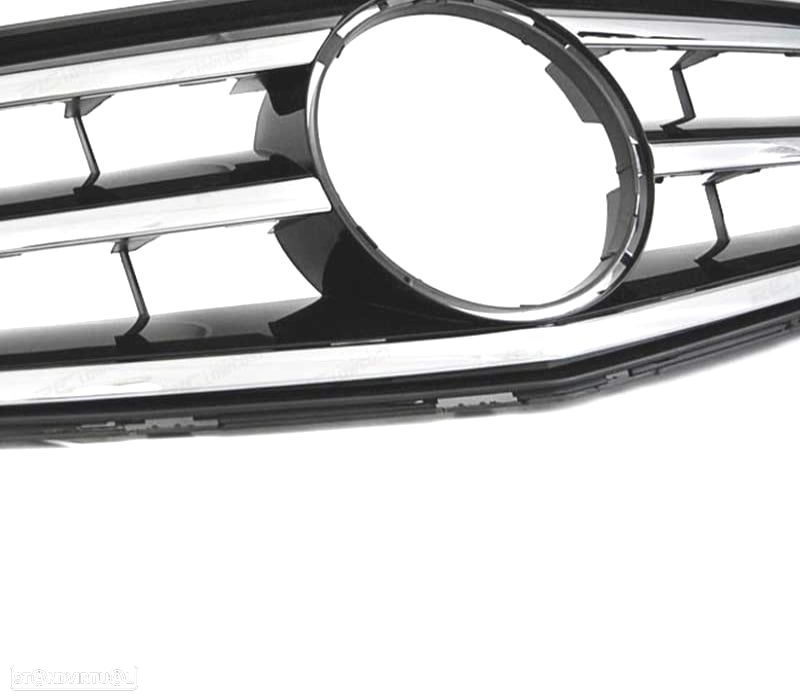 GRELHA MERCEDES CLASE C W204 S204 07-14 PRETO CROMADO - 3