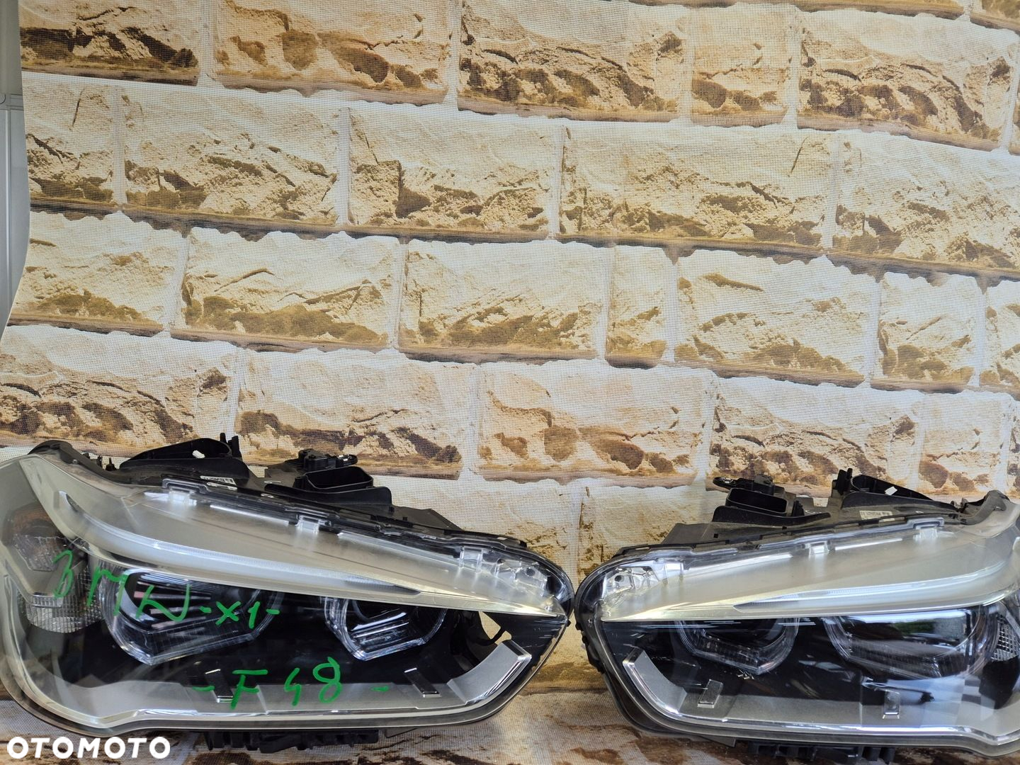 bmw x1 f48 full led lewa /prawa lampa europejska na wentylator - 2