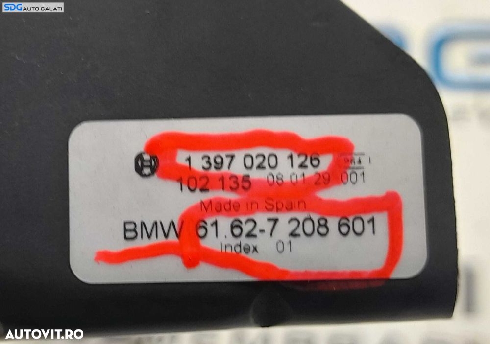 Motoras Stergator Luneta Geam Sticla Haion Haion Portbagaj BMW Seria 5 E60 E61 520 2003 - 2010 Cod 1397220905 1397020126 61627208601 7208601 [N0161] - 7