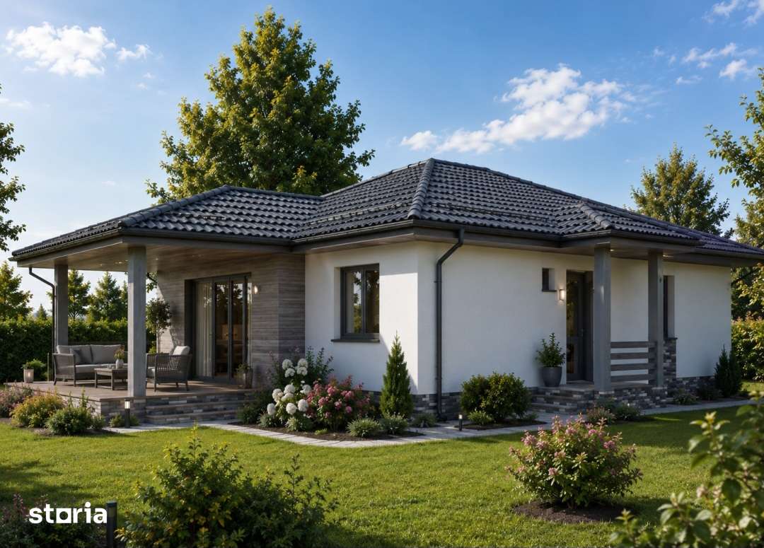 Casa pe un singur nivel la cheie,150 mp, gard, pavaj, LIVEZENI - Imagine principală: 3/5