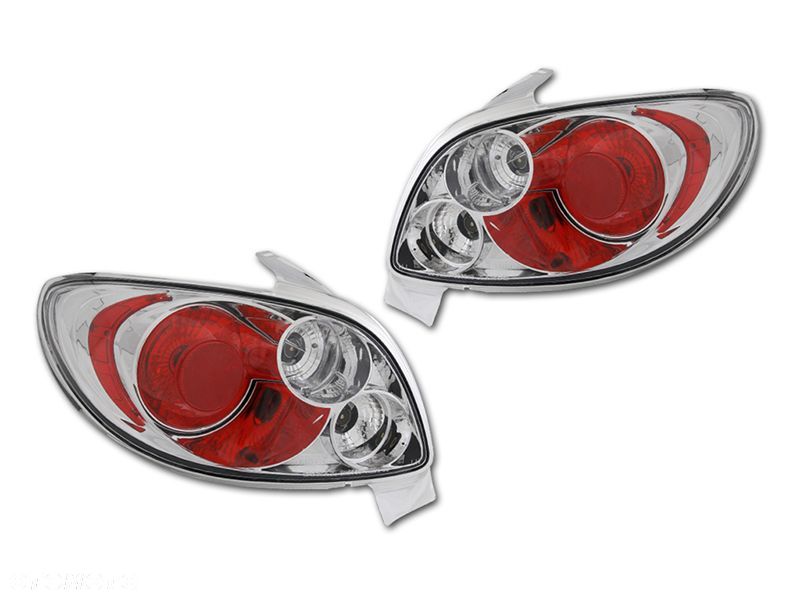 LAMPA TYL KPL PEUGEOT 206 1998- CHROM LEXUS TUNING - 1