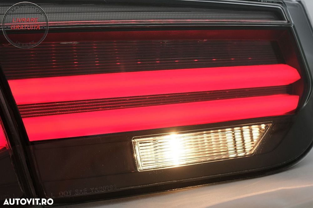 Stopuri LED M Look Black Line BMW Seria 3 F30 (2011-2019) LCI Design cu Semnal Din- livrare gratuita - 14