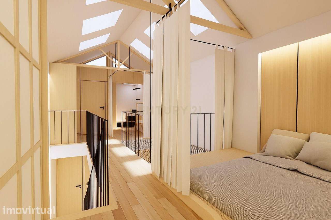 Moradia de Design T1+1 com Fachada em Pedra e Projeto Aprovado – Centr - Grande imagem: 4/17