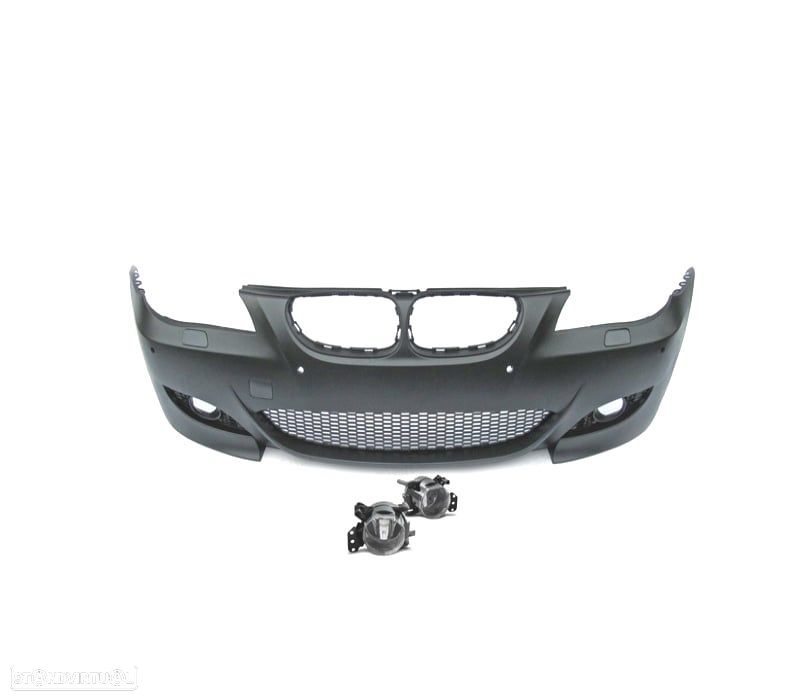 PÁRA-CHOQUES FRONTAL BMW E60 E61 07-10 PDC LOOK M5 + FARÓIS NEVOEIRO - 2