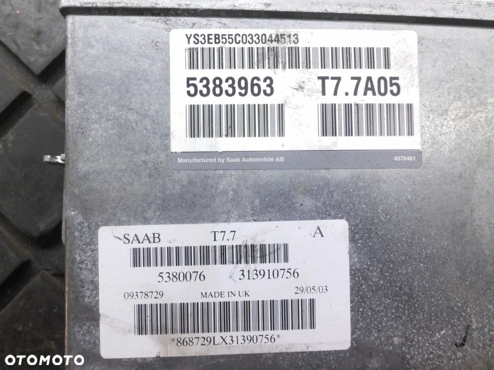 KOMPUTER SILNIKA SAAB 9-5 95 2.0 2.3 T 5383963 T77A05 - 2