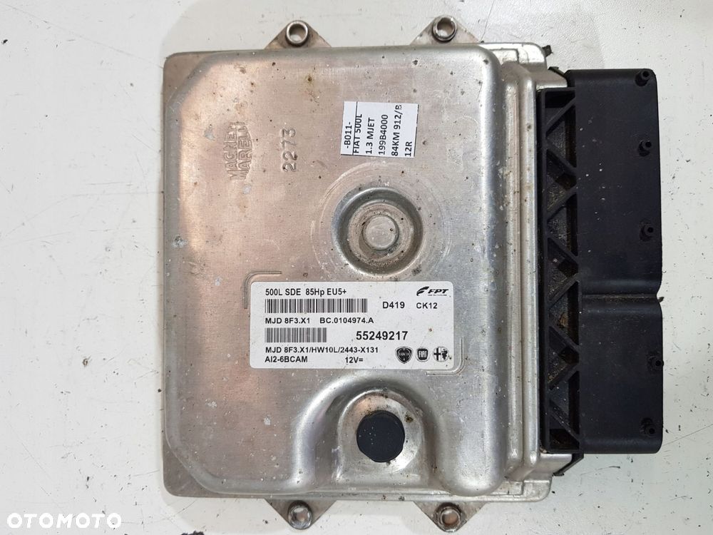 zestaw startowy 55249217 fiat 500l mdj8f3.x1 - 2