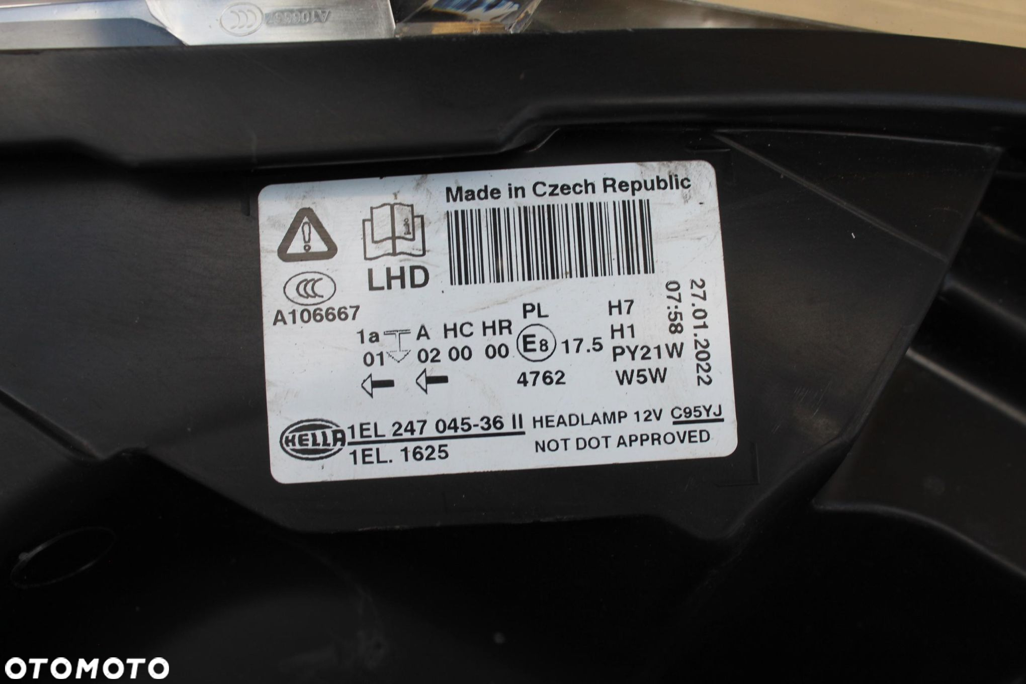 LAMPA PRAWY PRZÓD FORD FIESTA MK7 1EL247045-36II - 7