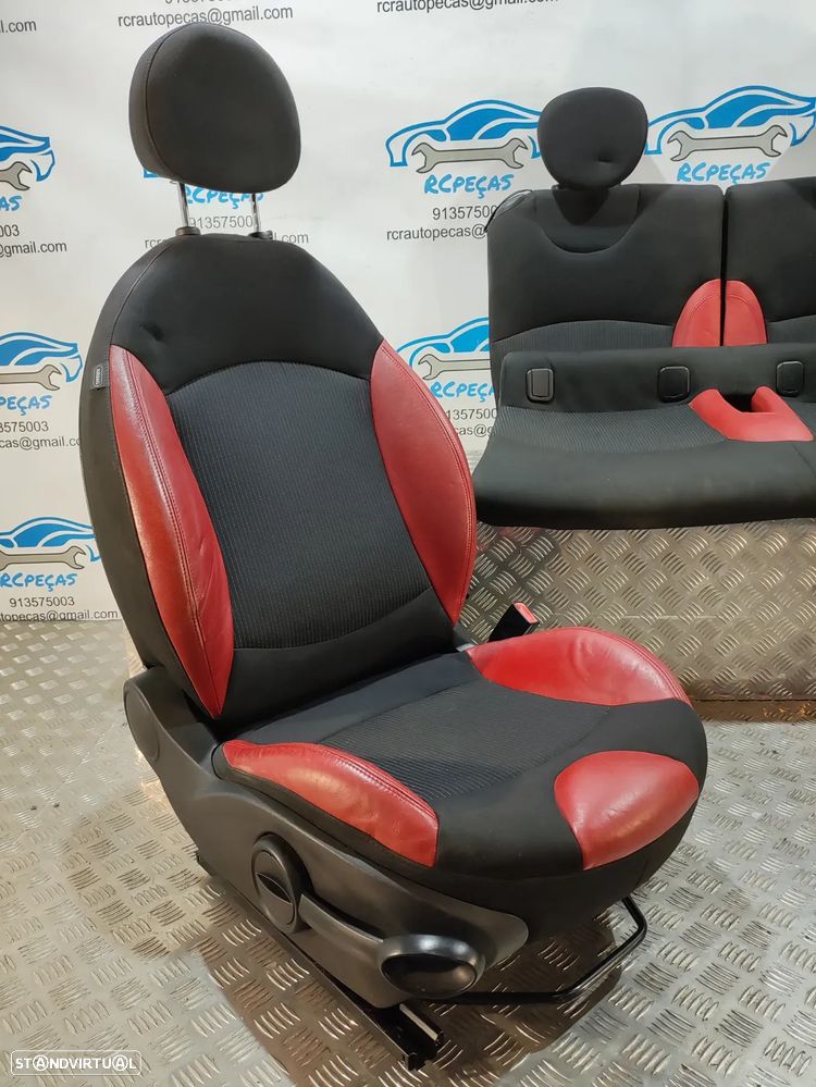 BANCOS PELE TECIDO AIRBAG MINI COOPER S R57 CABRIO CABRIOLET R56 - 7