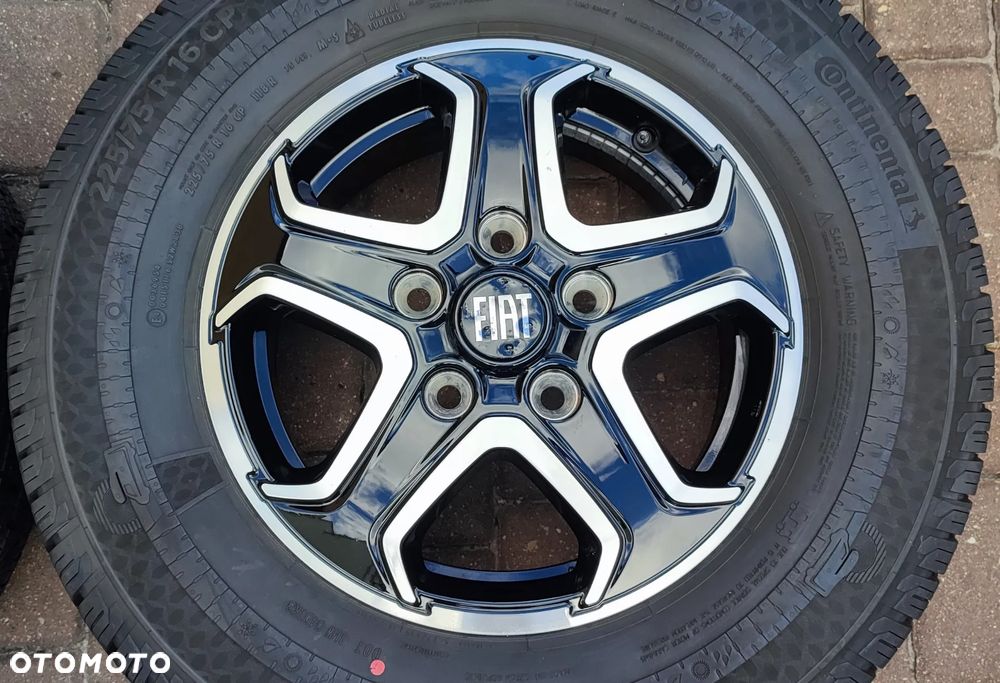 Koła Całoroczne Felgi Aluminiowe Oryg. Fiat Ducato Maxi Peugeot Boxer Citroen Jumper 16 cali 5x130 Ø78,1mm Et68 Continental 225/75/16 2025r Idealne !! Starogard Gdański - Wysyłka - 4