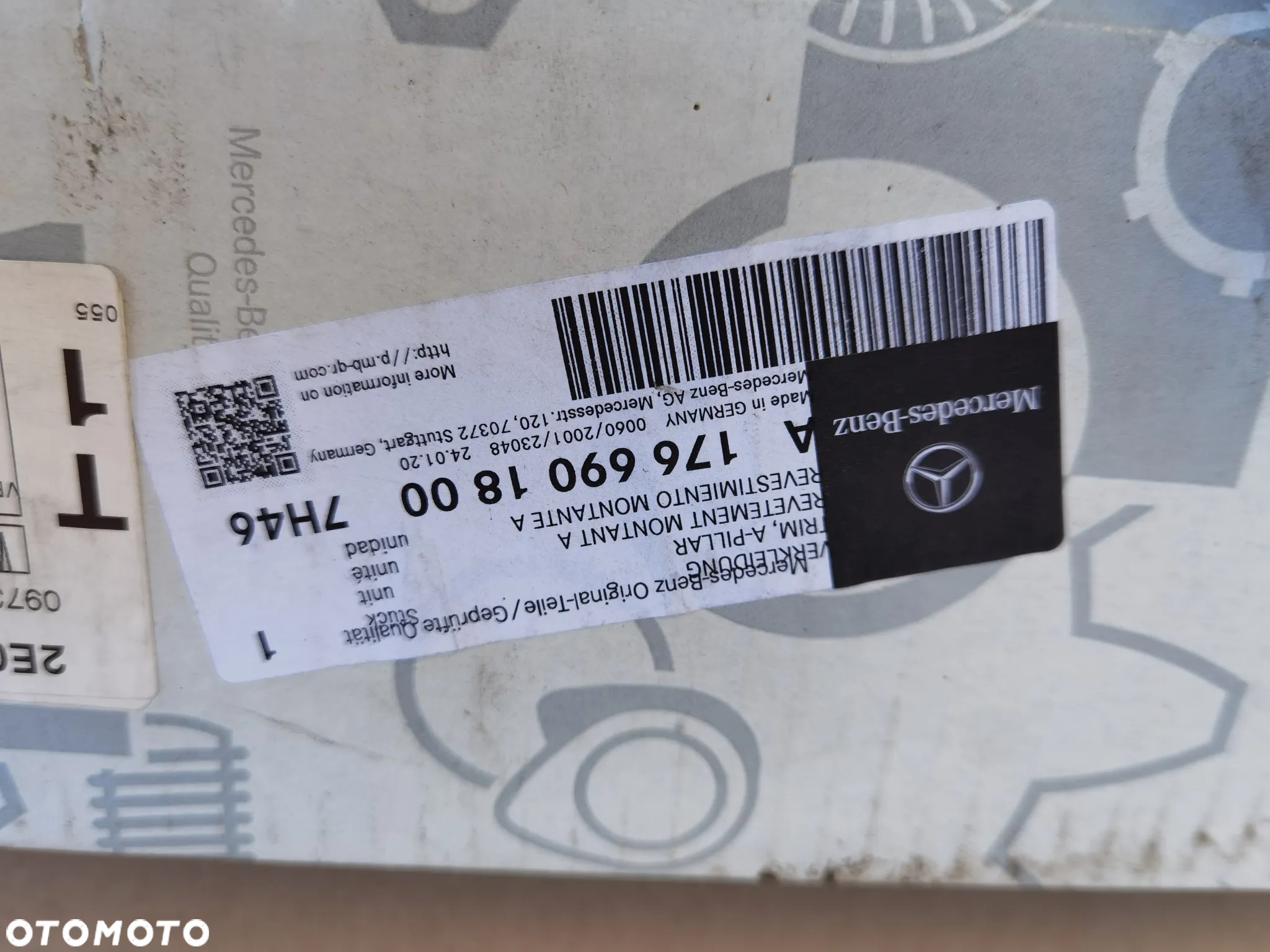 MERCEDES A KLASA W176 OSŁONA SŁUPKA PRAWA LEWA NOWA ORYGINAŁ A1766901800 A1766901700 - 3