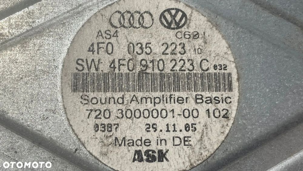 WZMACNIACZ RADIA 4F0910223C 4F0033541E AUDI A6 C6 - 3