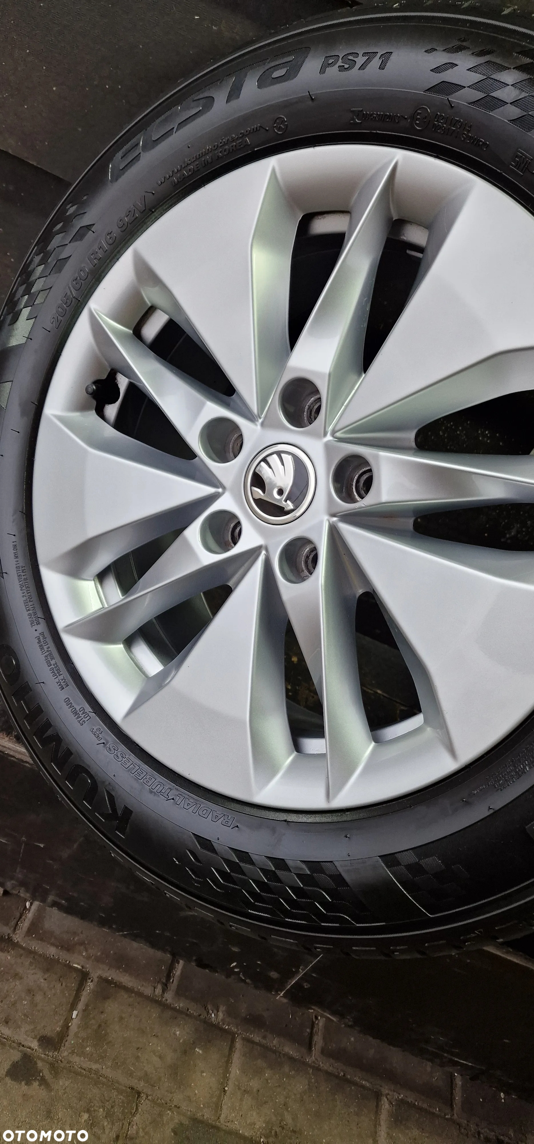 ALUFELGI +OPONY LETNIE Kumho 205/60 16" 5X112 ET46 SKODA OCTAVIA III IV - 3
