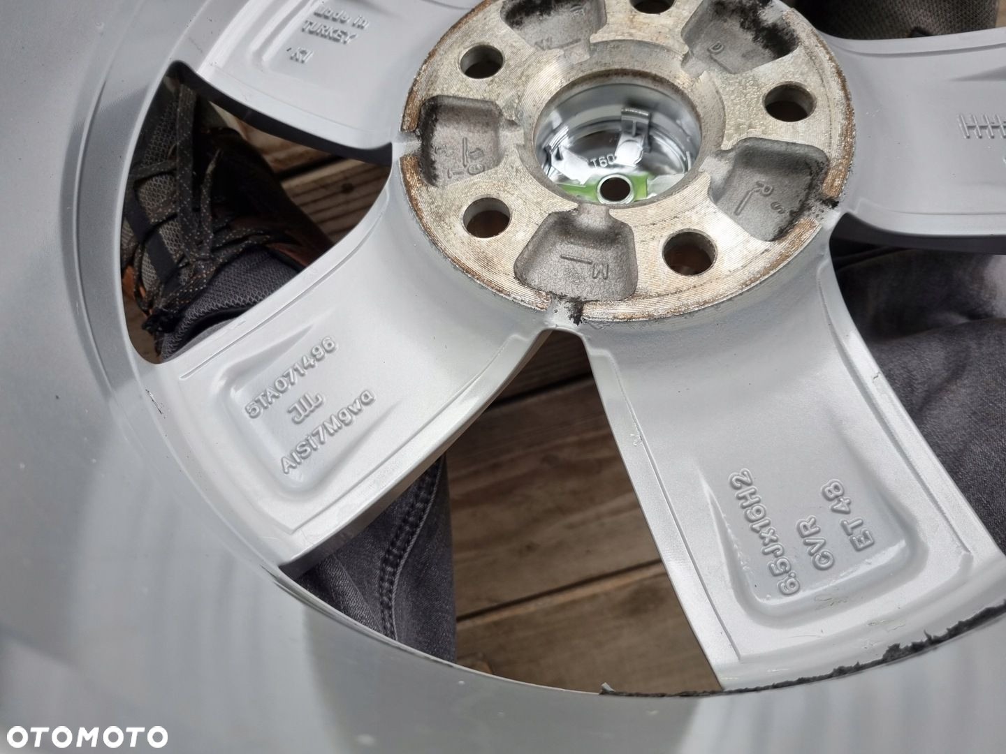 VW 5TA,T0URAN,GOLF,SEAT LEON 3,AUDI ,SKODA alu 6,5X16 ET48 5X112 bdb stan - 8