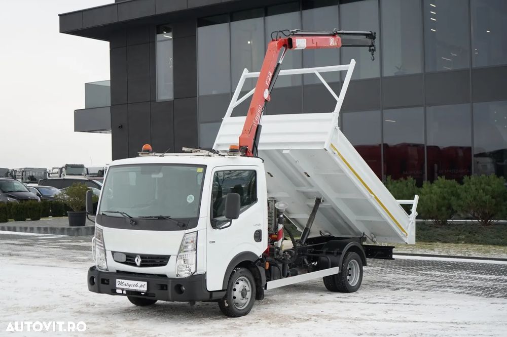 Renault MAXITY 140 DXI / BASCULATOR / + HDS FASSI F22A / CAPACITATE DE RIDICARE 995 KG / ATRACȚIE 5,5 M / IMPORTAT - 2