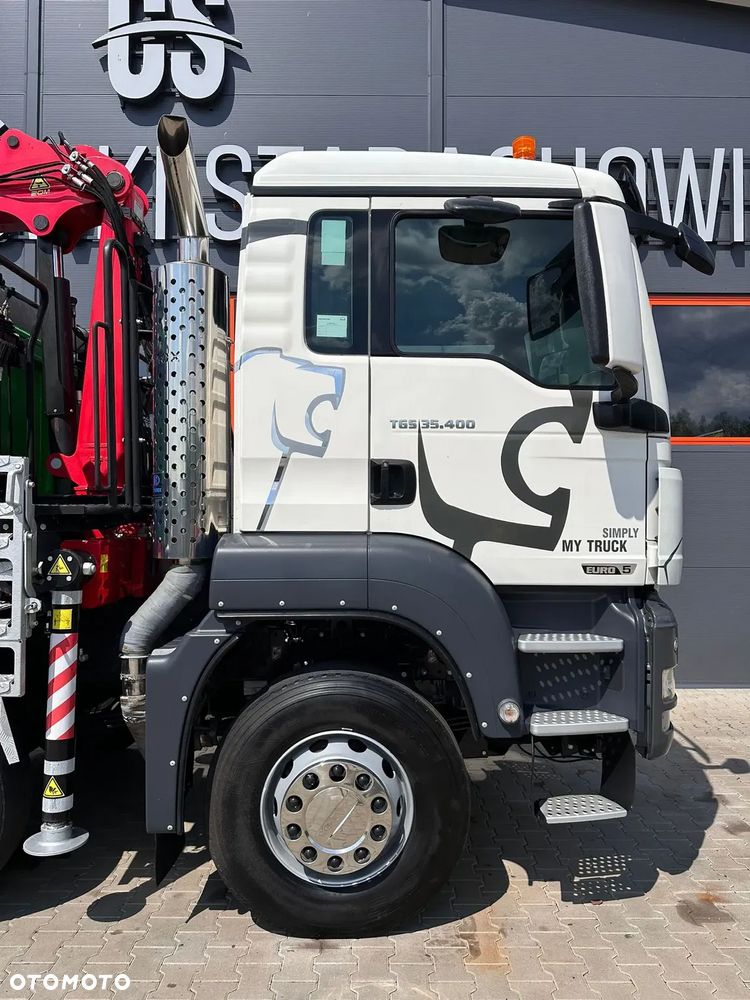 MAN MAN TGS TGX 35.400 // 8x4 // E5 // wywrotka kiper + HDS z czerpakiem / - 27